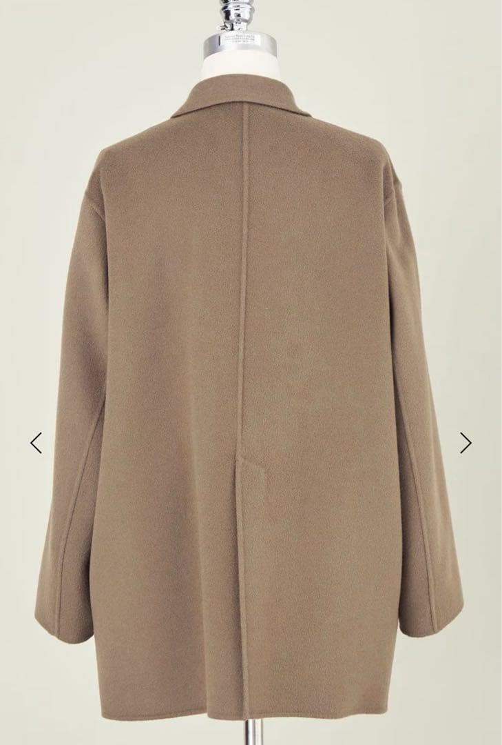 conteダブルラベルリバーコート美品