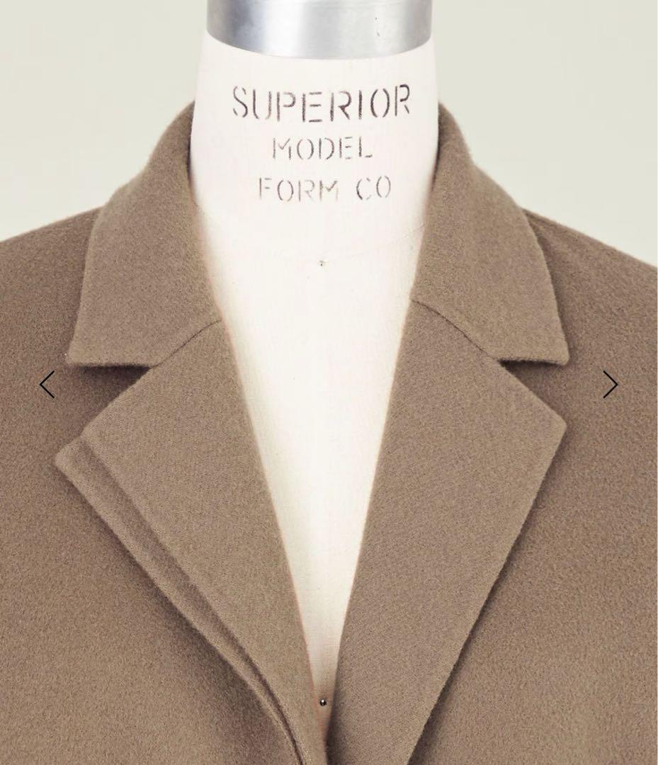 conteダブルラベルリバーコート美品