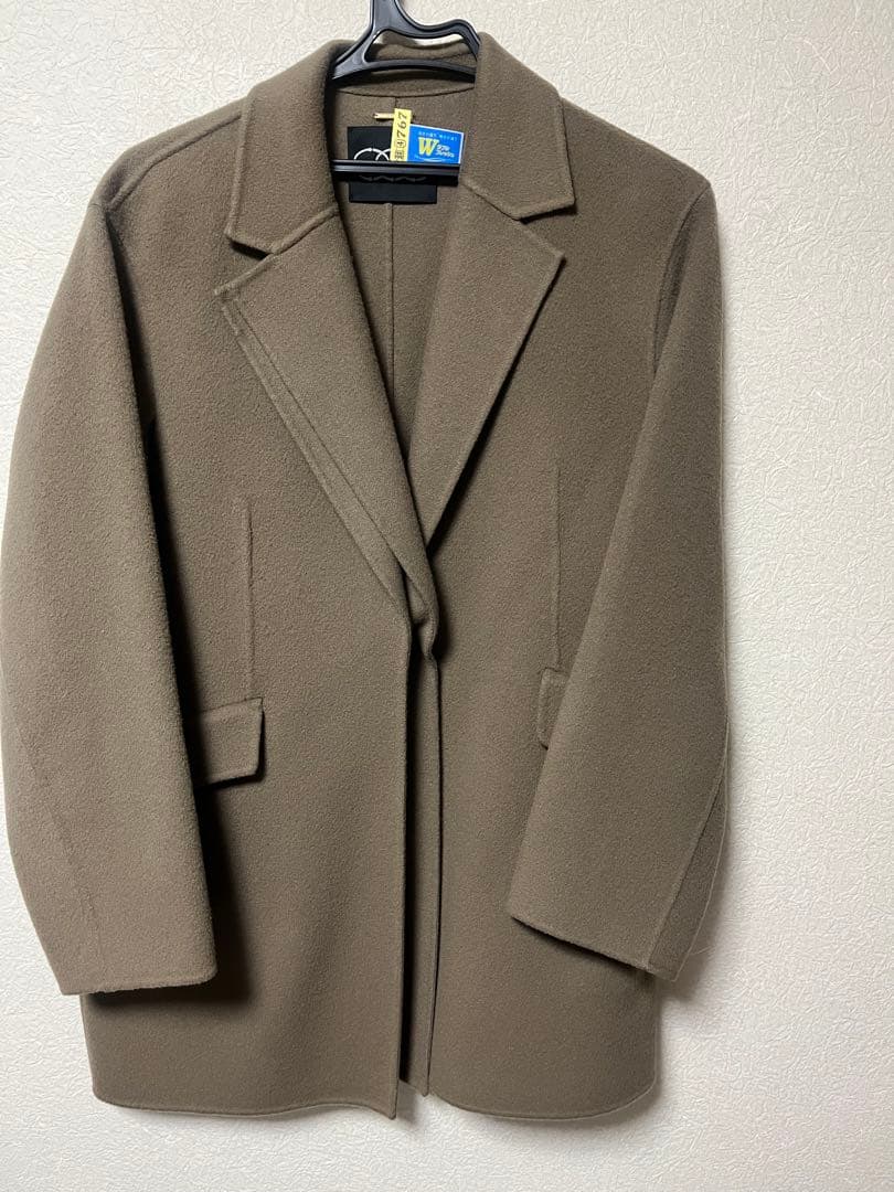 conteダブルラベルリバーコート美品