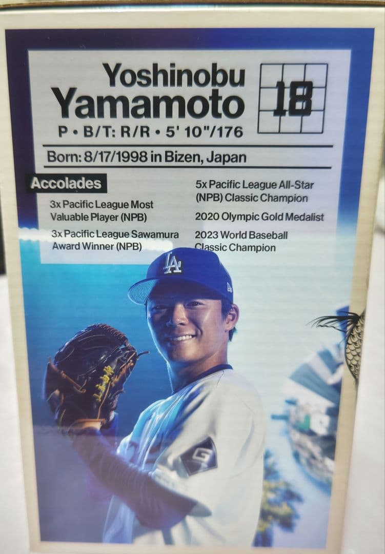ワールドシリーズ MVP 山本由伸 ボブルヘッド