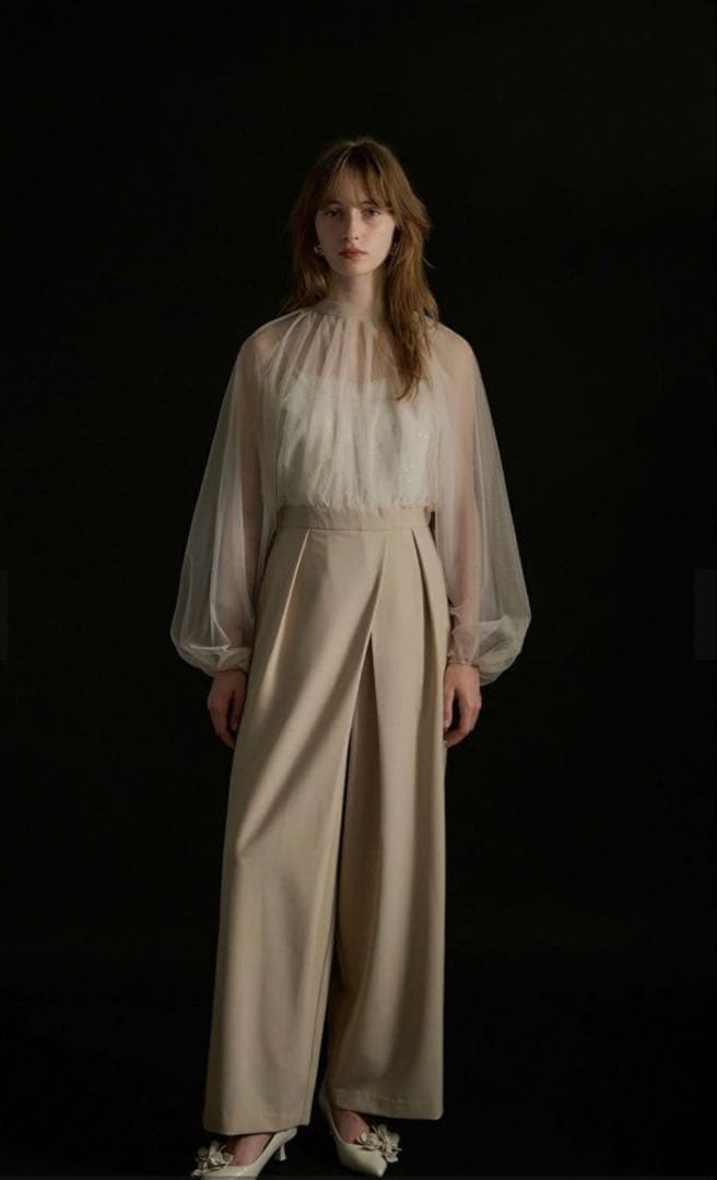 ★新品★リルアー　Lace layered rap pants dress