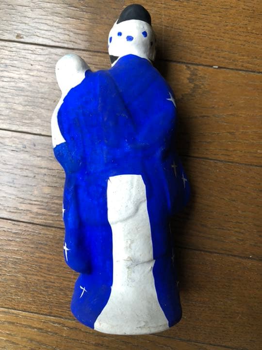 伏見人形　子守リ娘　上田平次郎作