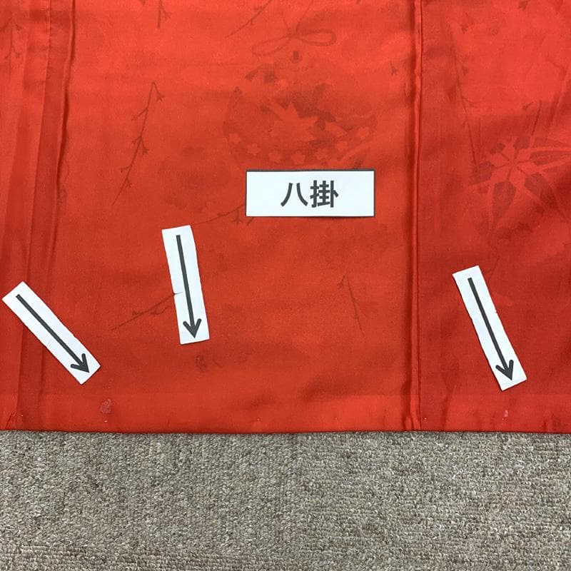 512ag24□七五三 七歳 女児 着物&袋帯 金彩 花 鈴 毬 ピンク□美品