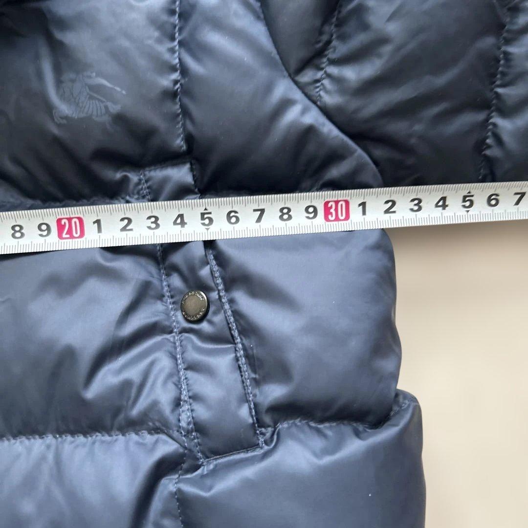 バーバリー　ジャンプスーツ　ベビーアウター　70 80 ネイビー　ダウン