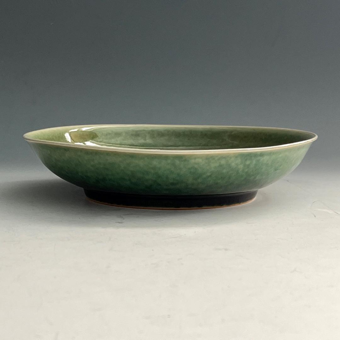 唐物 豆紅瓶尊釉盤 大清康煕年製 款 中国美術 古玩 SN771