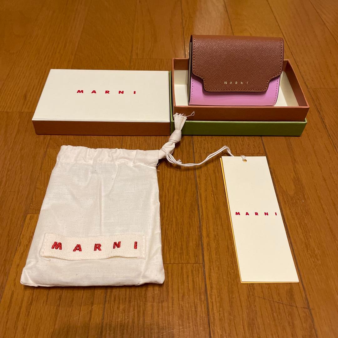 マルニ MARNI 財布 レディース カードケース/ケース　ブラウン　新品