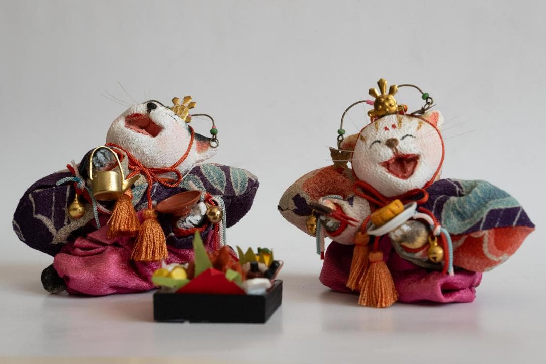 猫のお雛様　石渡いくよ氏作