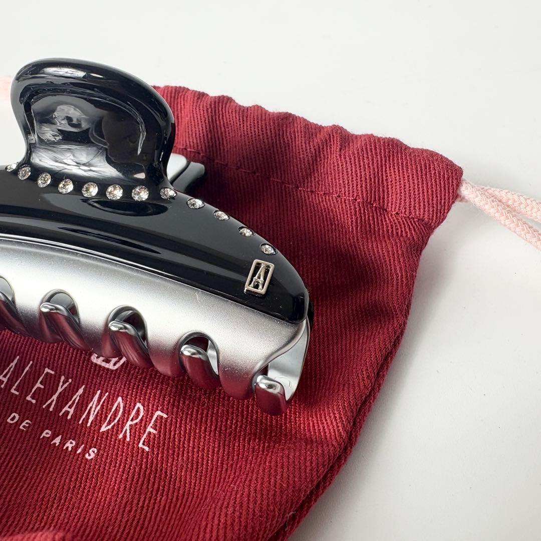 アレクサンドルドゥパリ　ヘアクリップ　ヴァンドームクリップ　ブラック.