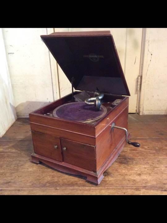 アンティーク 蓄音機 レコードプレイヤー