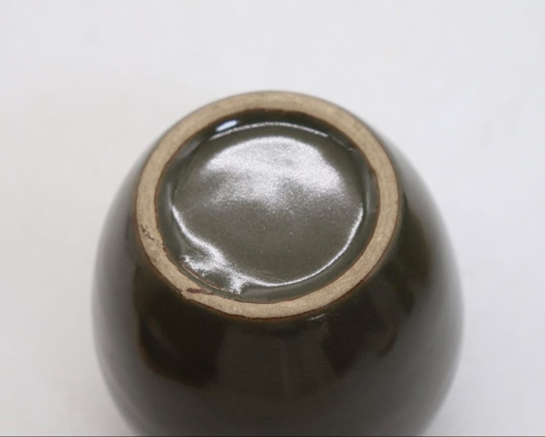 中国　そば釉小壺　送料込み250901