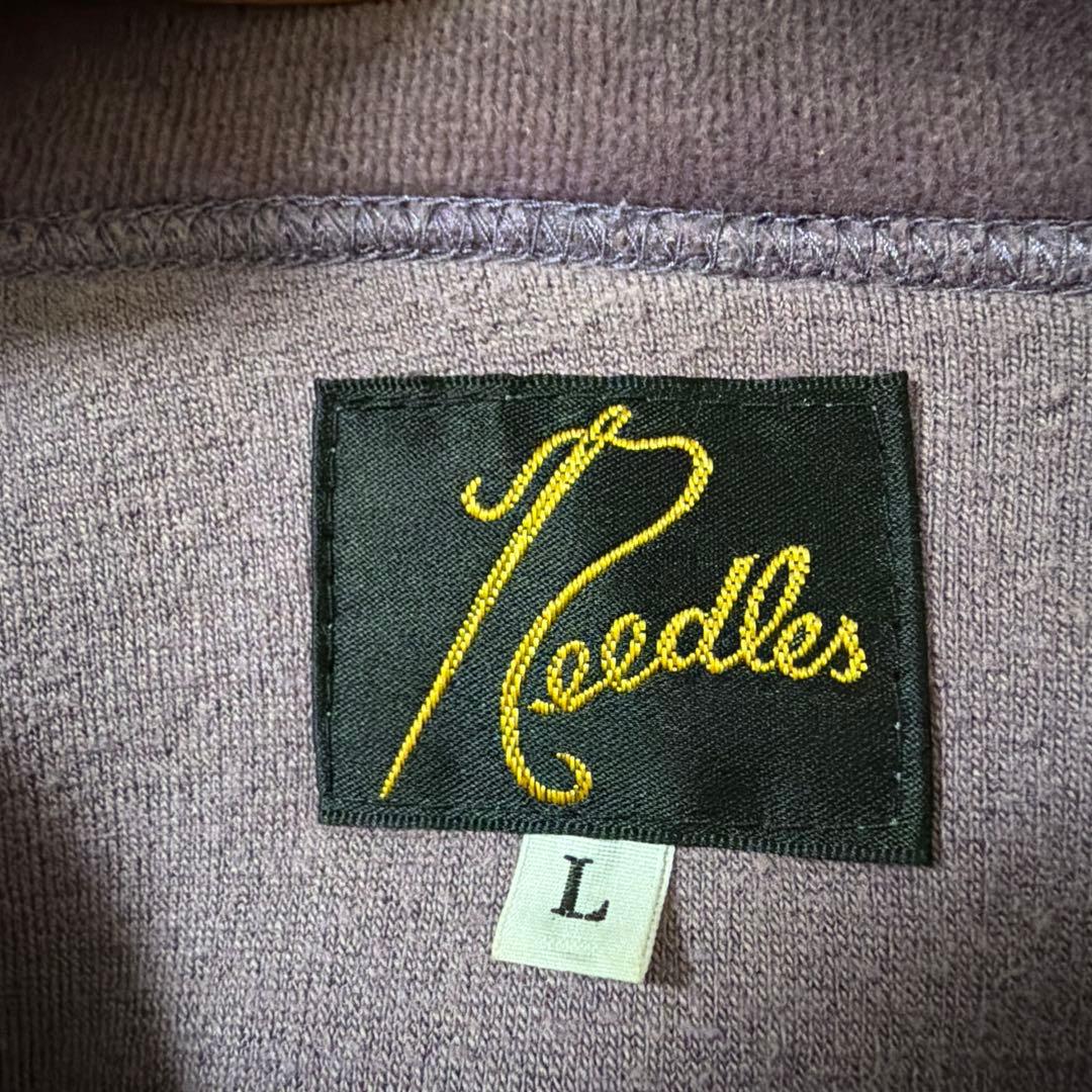 ニードルス　トラックジャケット 刺繍ロゴ ベロア パピヨン
