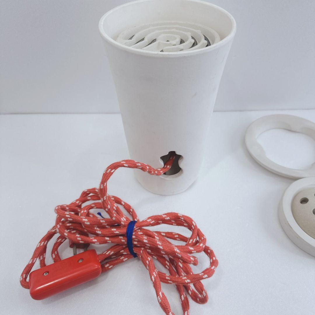 未使用品 煎茶用電茶器 涼炉 白泥 電熱式 通電確認済 素焼