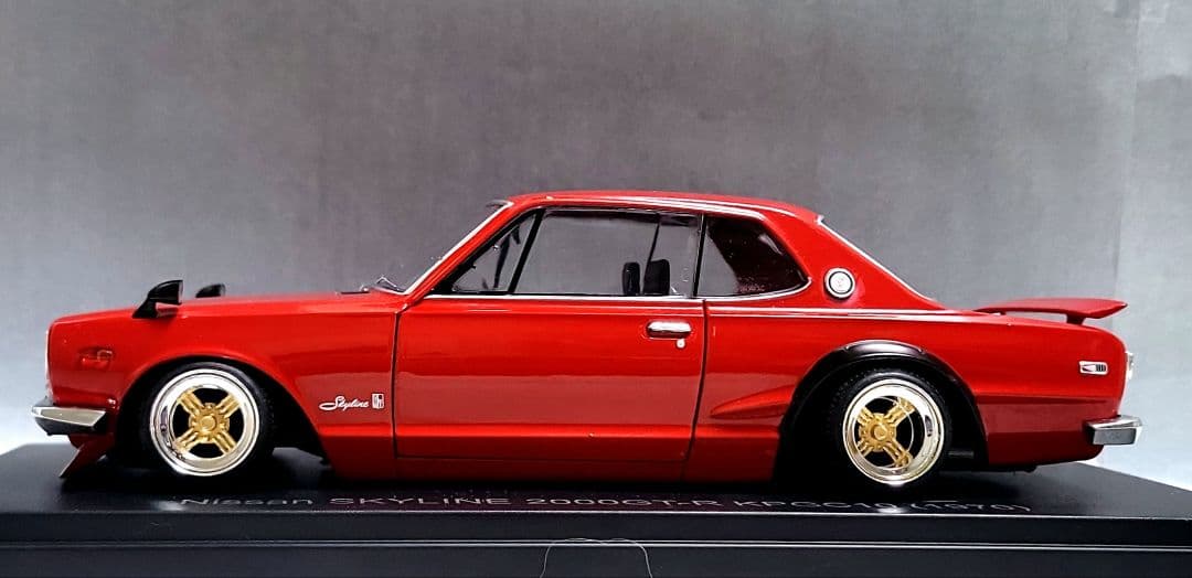 1/24　スカイライン改　ハコスカGT-R　シャドー　ホイール　深リム
