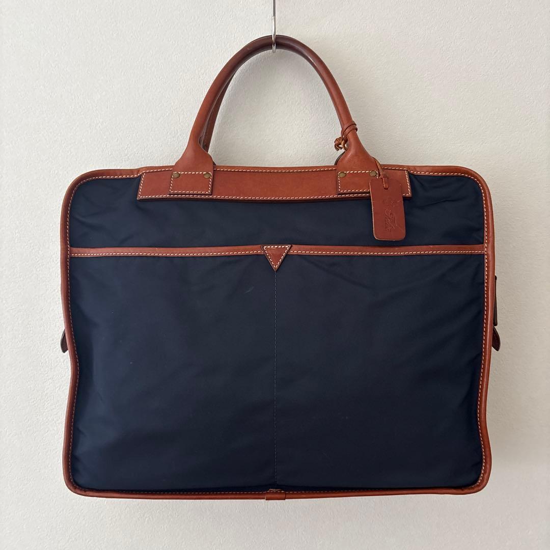 Felisi フェリージ ナイロン/レザー ブリーフケース 1724DS 濃紺