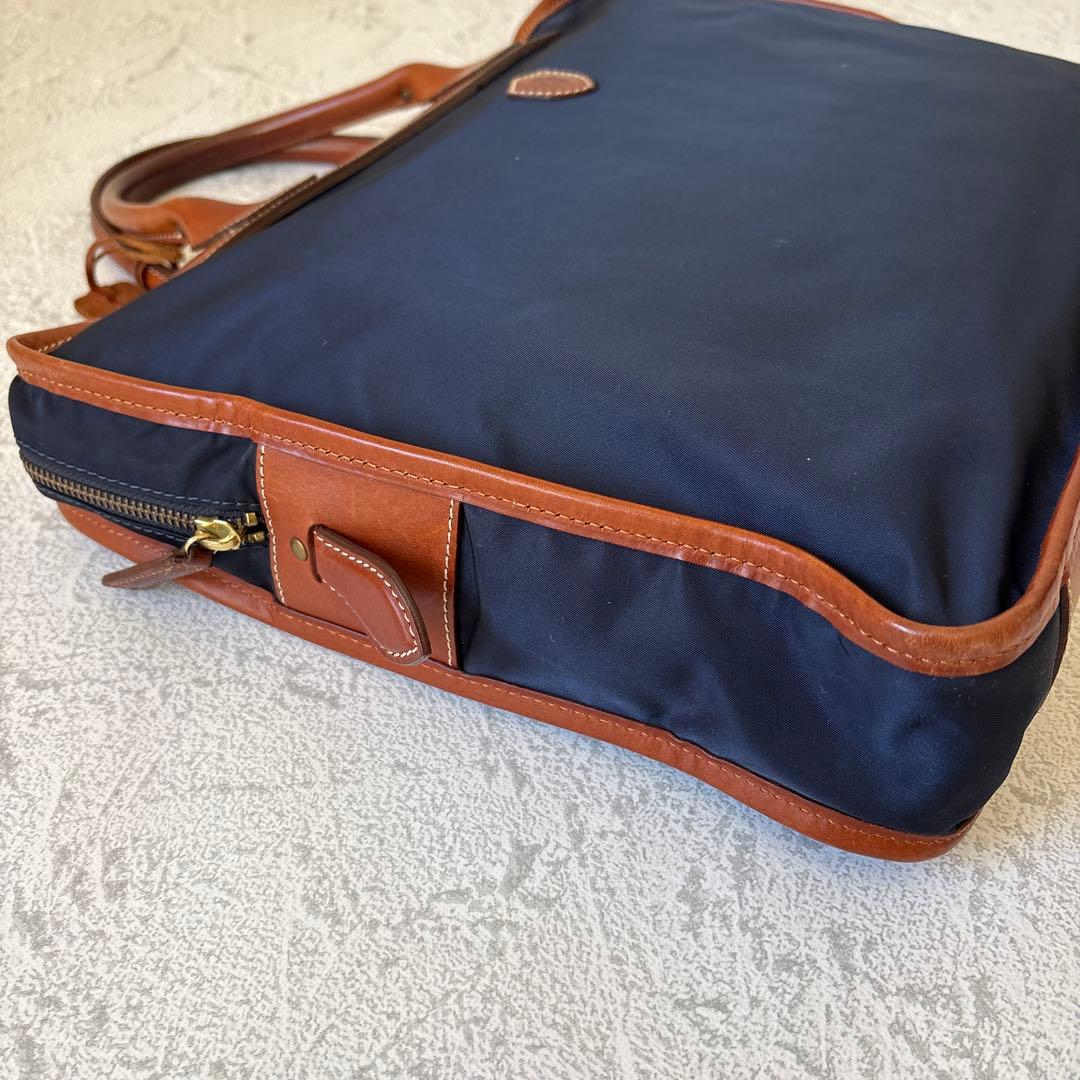 Felisi フェリージ ナイロン/レザー ブリーフケース 1724DS 濃紺