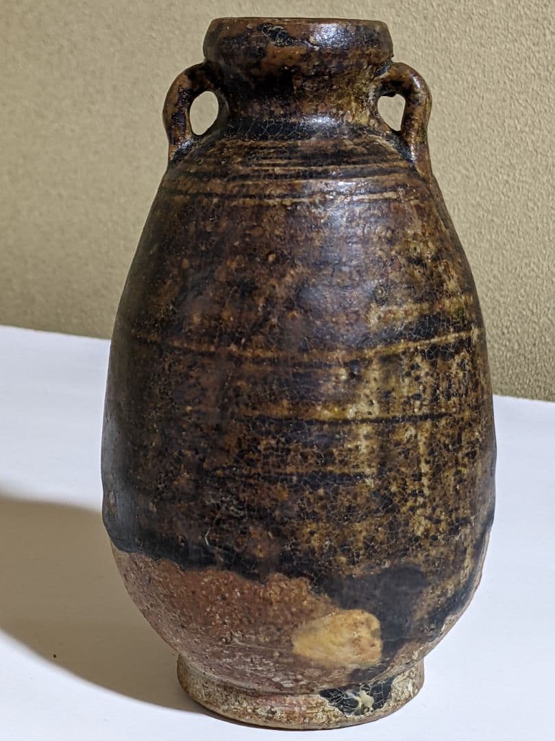 ♦中国 古玩 古陶磁 双耳瓶 アンティーク 骨董品