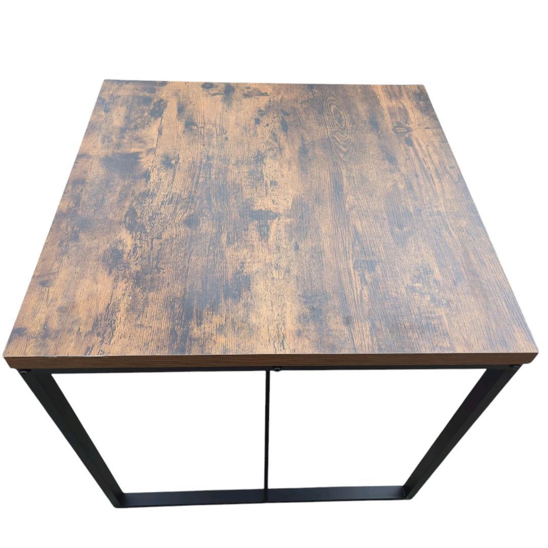 【送料無料】ニトリ　テーブル＆チェア　ユーズド加工木目調