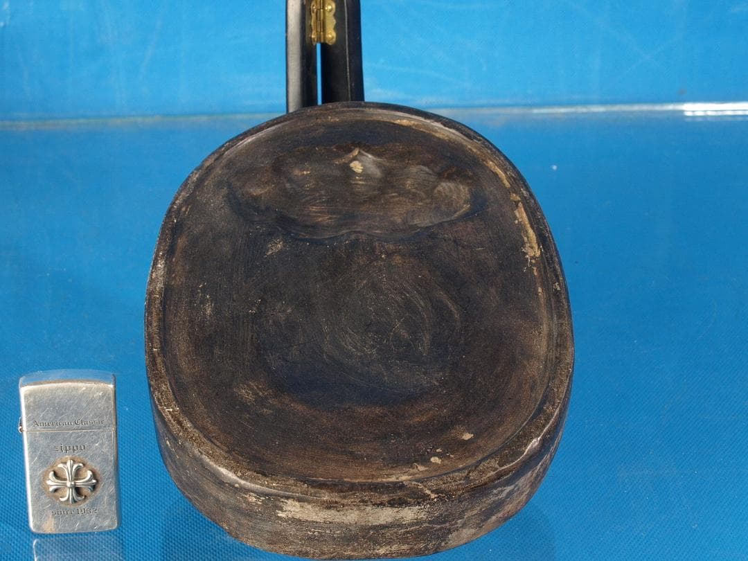 民間仕入れ品　立派な中国清時代端溪古硯　漢詩在銘※激安骨董品Q1591A12-2