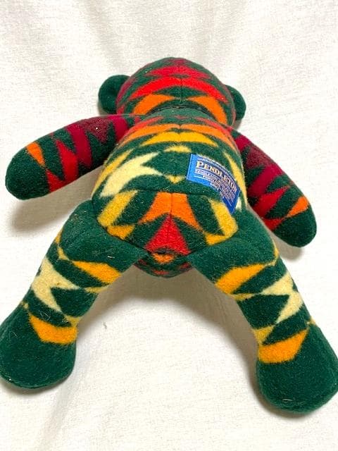 希少ビンテージ　ペンドルトン コンチョ付きインディアン柄ラグベア