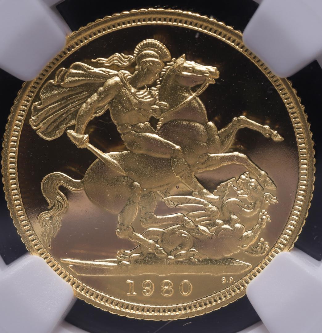 準最高鑑定　NGC-PF69 　ヤングエリザベス　ソブリン　1980