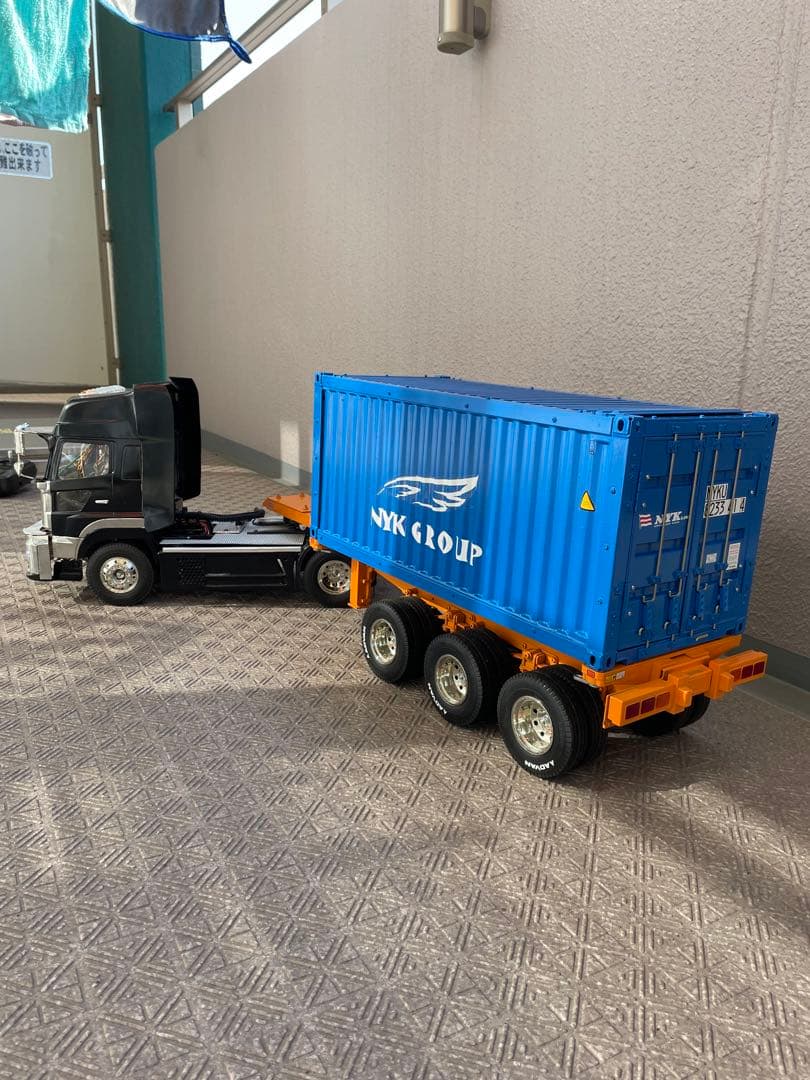 タミヤ1/14 17プロフィア20ft海コンシャーシ　フルオぺ