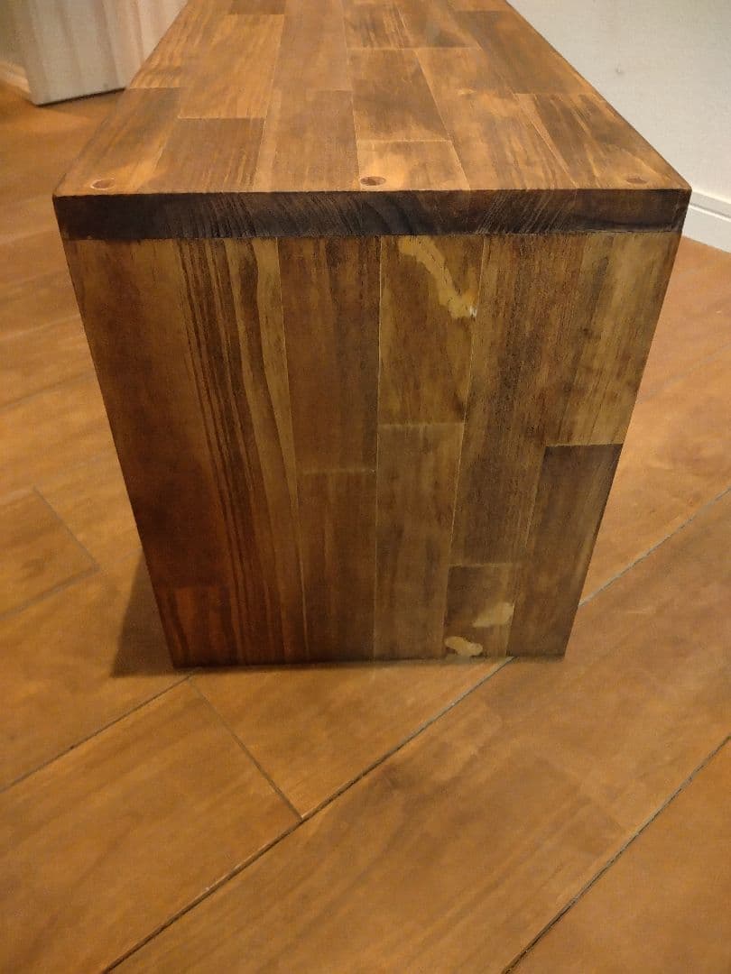 木製　ハンドメイド　オーダー　コの字　ワトコオイル　踏み台　水槽台