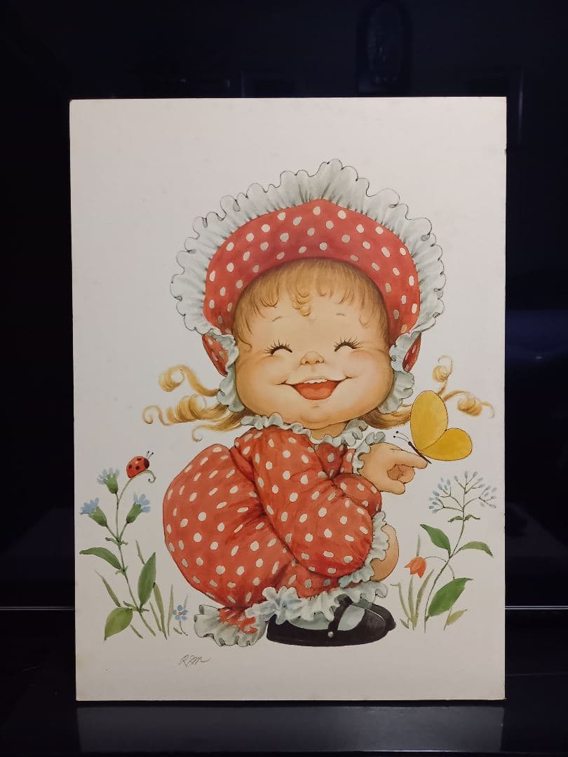 ヴィンテージ　ルース　モアヘッド　ポスターパネル　イギリス　製作品