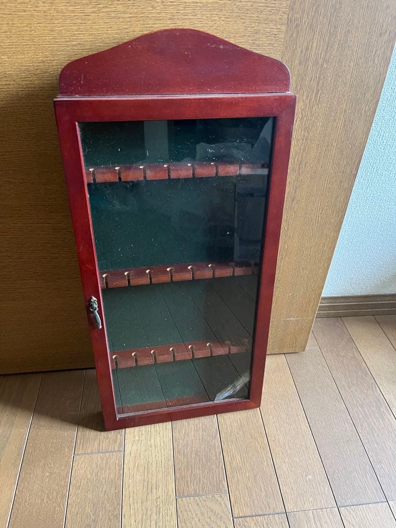 木製ディスプレイケース スーベニアスプーン　コレクションボックス　壁掛