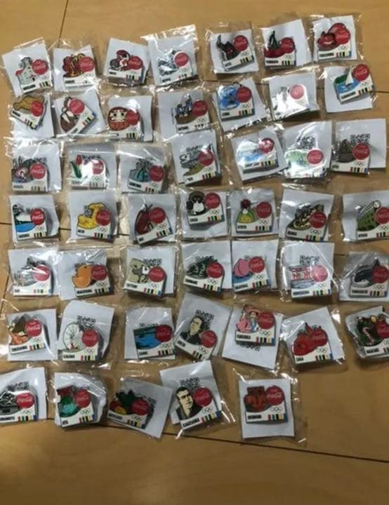 コカコーラ　ピンバッチ　コンプ　都道府県