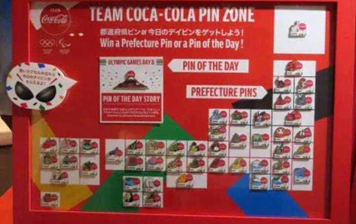 コカコーラ　ピンバッチ　コンプ　都道府県