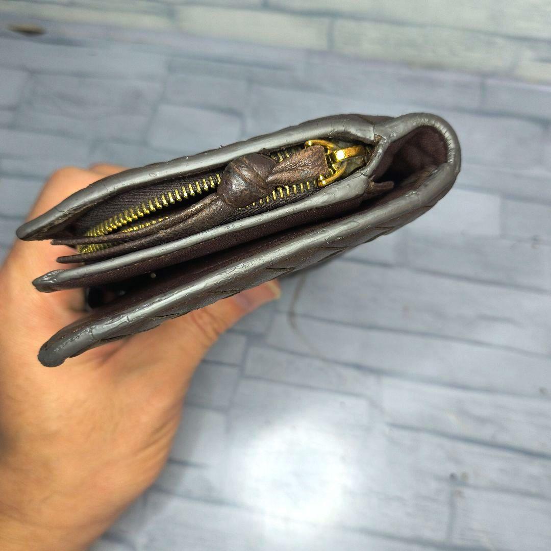 て*き様 BOTTEGA VENETA ブラウン　レザー イントレチャート 二つ