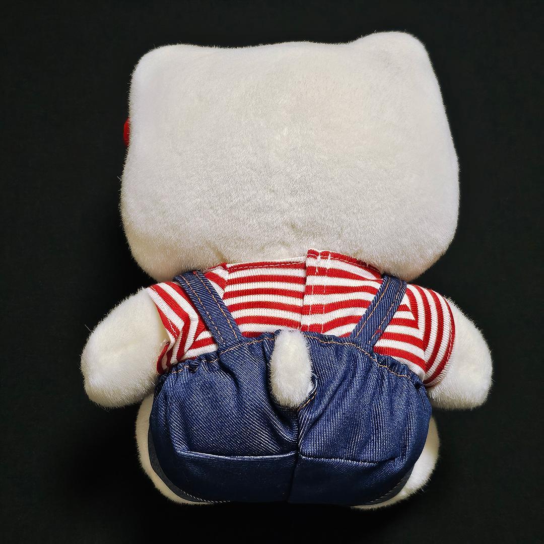 【入手困難】平成レトロ サンリオ ハローキティ オーバーオール ヌイグルミ