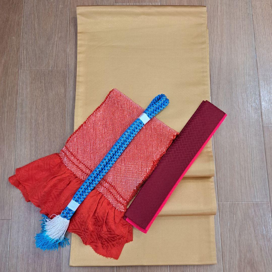 今大変お得な 正絹振袖セット 濃ブルー地金彩蝶柄 成人式 卒業式にも最適