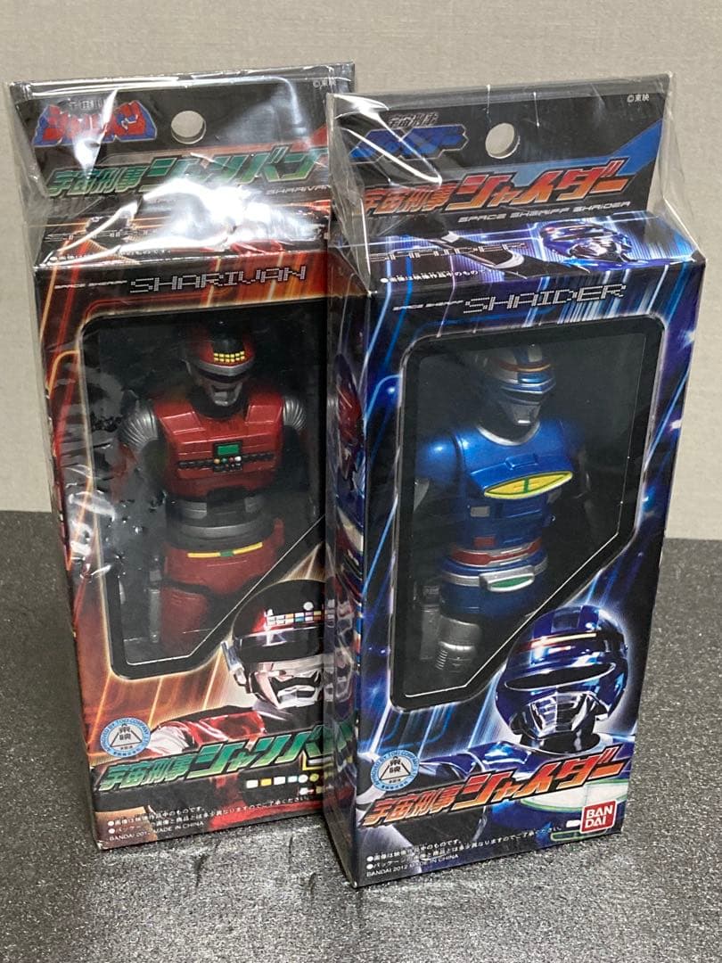 [新品未開封]宇宙刑事シャイダー、シャリバン ソフビフィギュアセット