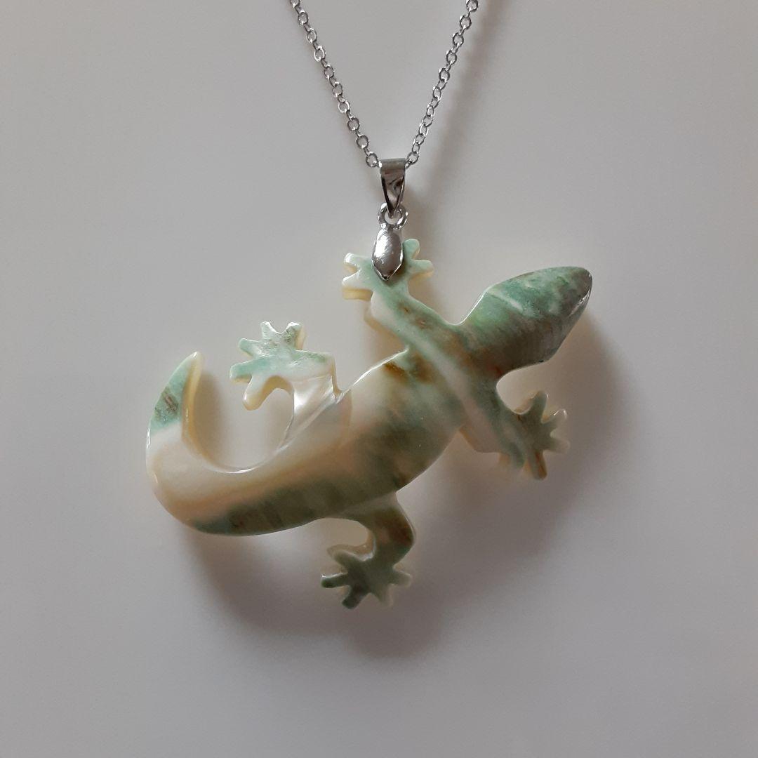 夜光貝　(ほたるガラスカフェ結様。)3点セット『ヤモリ/タツノオトシゴ/雫』