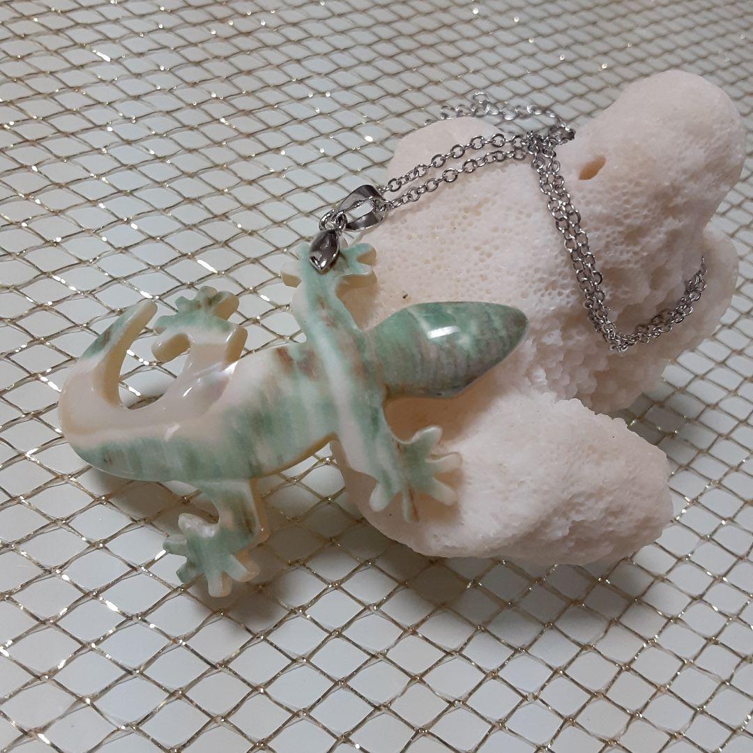 夜光貝　(ほたるガラスカフェ結様。)3点セット『ヤモリ/タツノオトシゴ/雫』