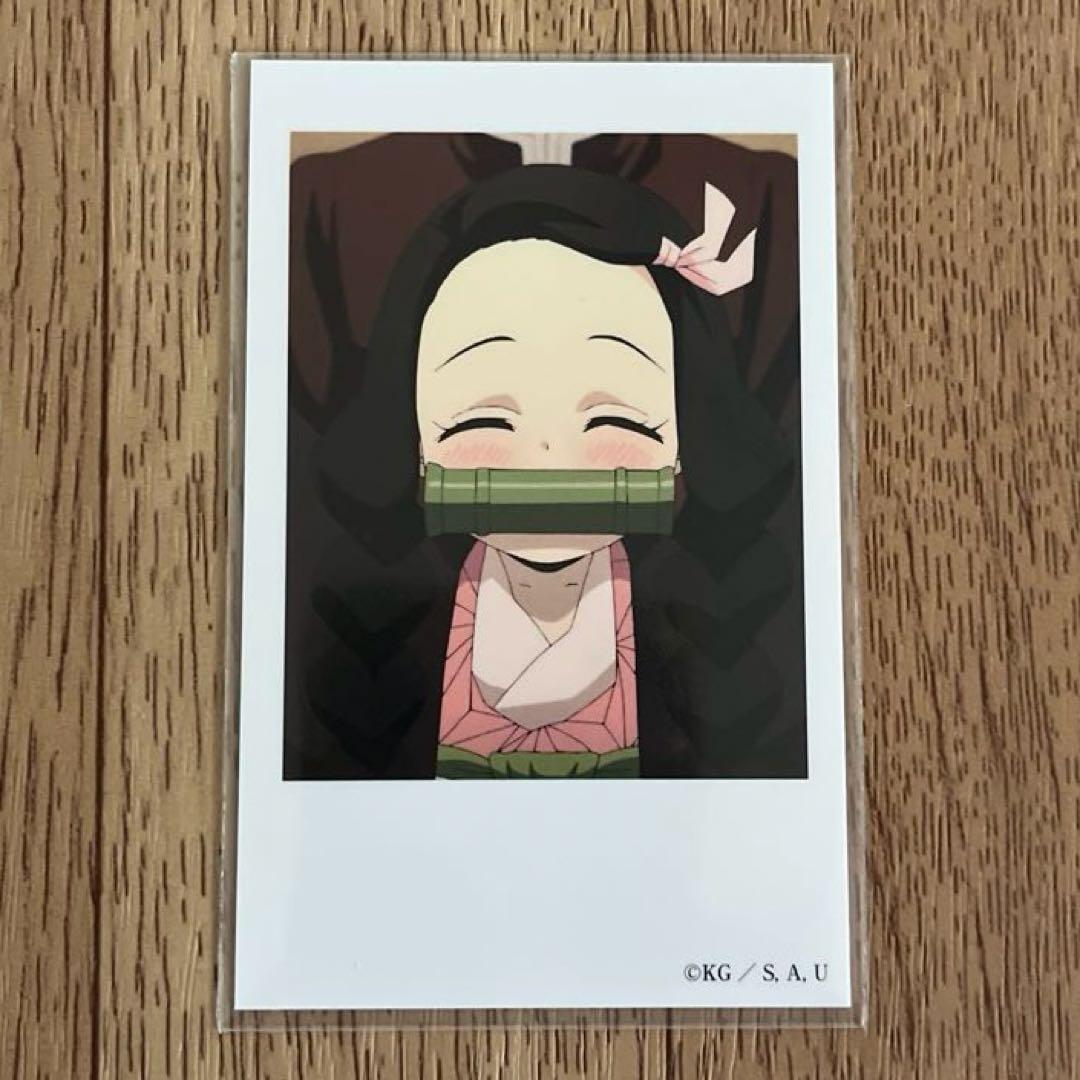 鬼滅の刃 チェキ風ブロマイド 刀鍛冶の里編 絵巻カフェ 竈門 禰豆子 三つ編み