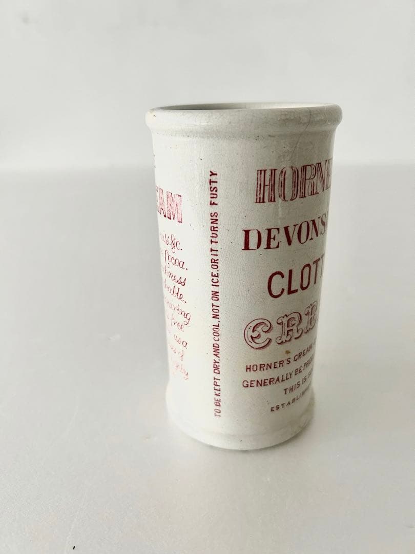 【イギリスアンティーク】クロテッドクリームポット　CLOTTED　CREAM