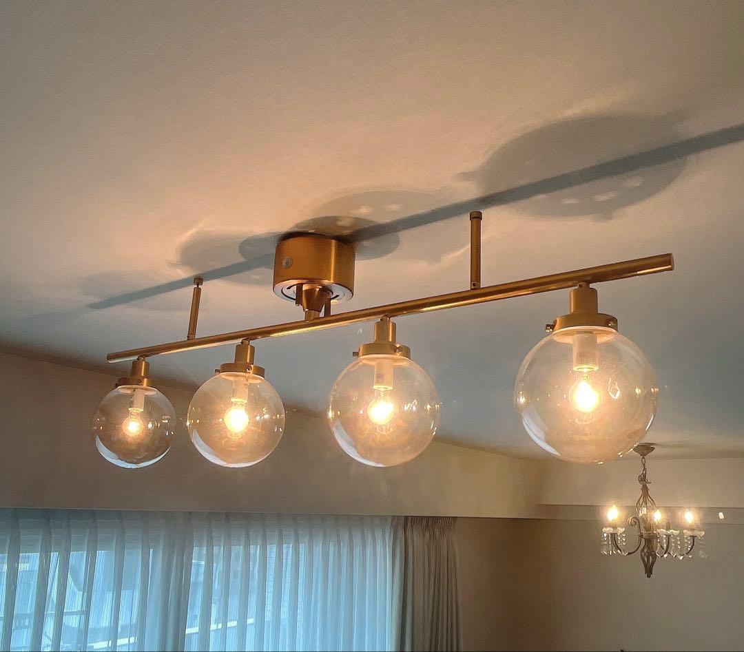 フランフラン　照明　ガラス　シーリングライト