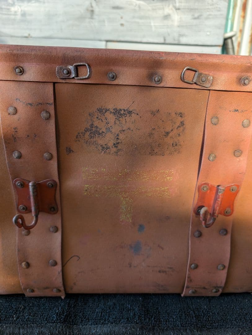 ボテ箱　希少　昭和レトロ　カブ荷台　アンティーク収納ボックス　バイクカゴ