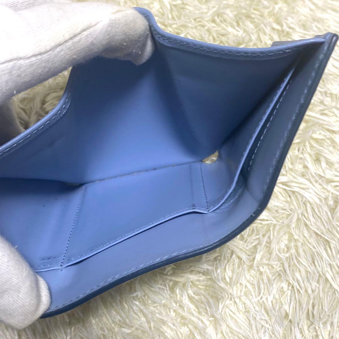 美品✨ PRADA プラダ 三つ折り財布 リボン サフィアーノ ミニレター