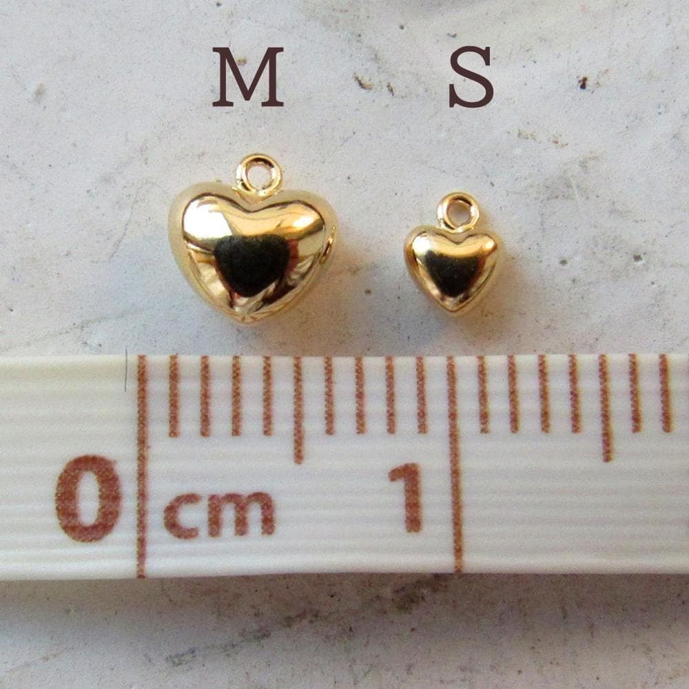 びーぐ　 Mサイズ ２個セット　18K K18 チャーム ハート