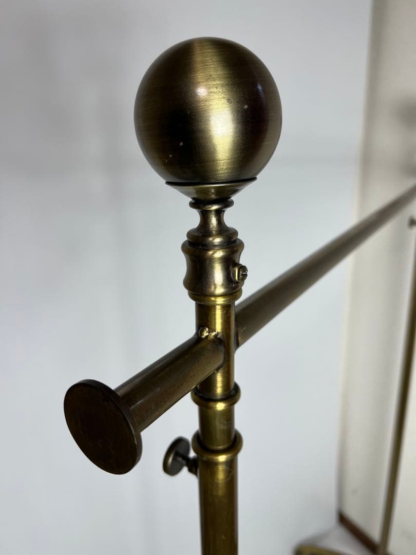 ①アンティーク　ゴールド　ハンガーラック ビンテージ　アイアン　幅120cm