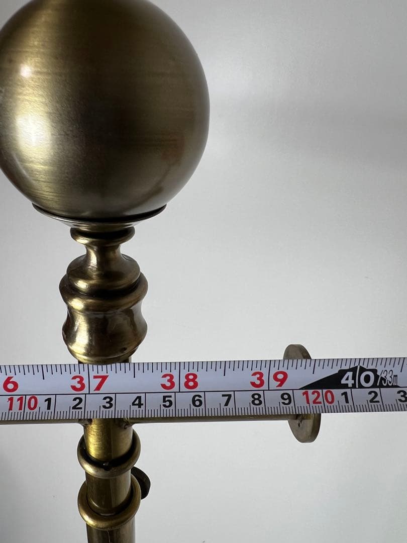 ①アンティーク　ゴールド　ハンガーラック ビンテージ　アイアン　幅120cm