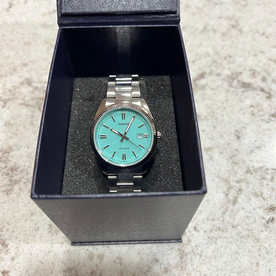 新品　CASIO MTP-1302D-2A2JF ティファニーブルー