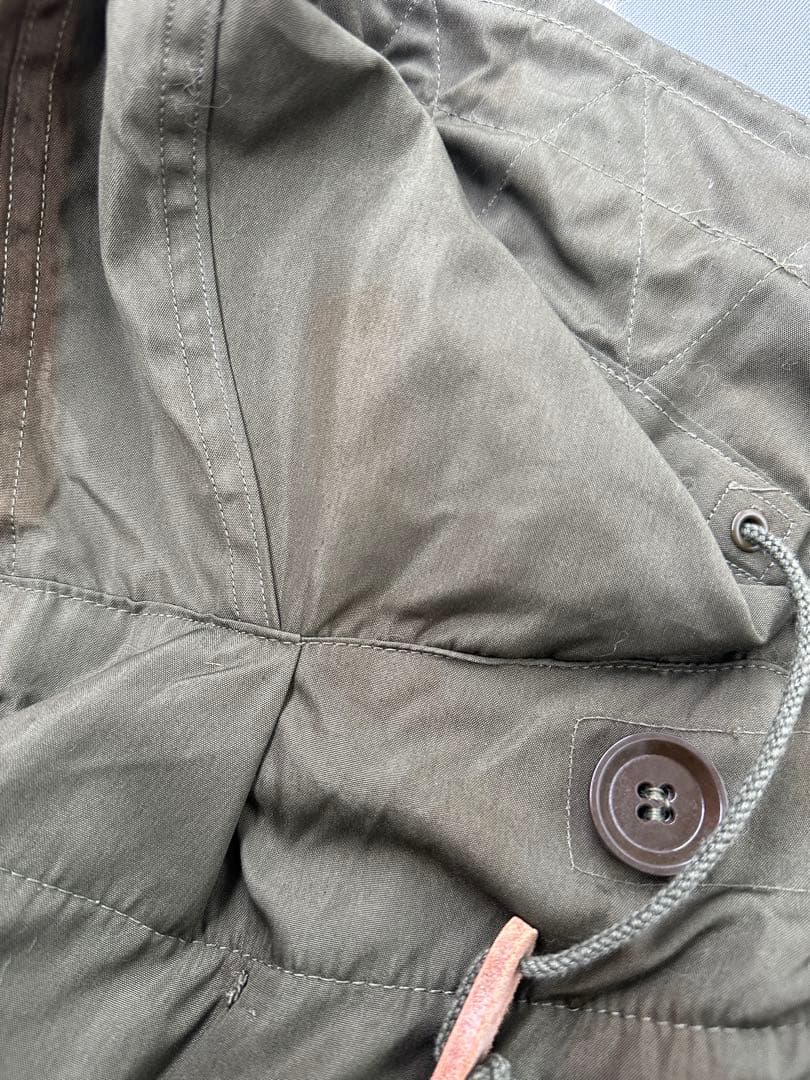 M-51 パーカー用フード　タグ赤　焼け