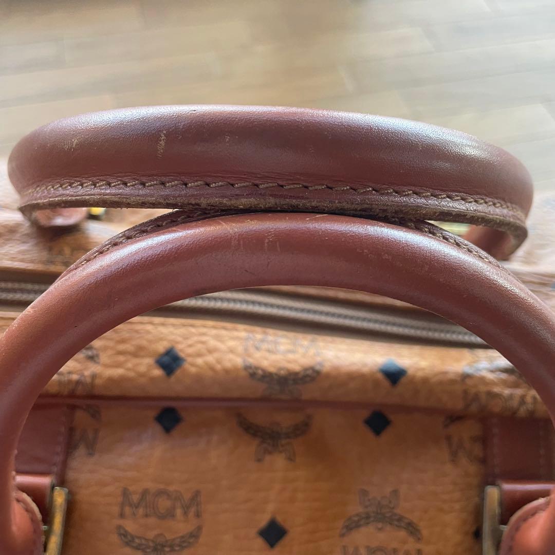 MCM ヴィンテージ ボストンバッグ 大容量 リバイバル人気