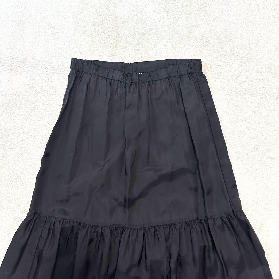 希少 COMME des GARÇONS ティアード フリル スカート 黒