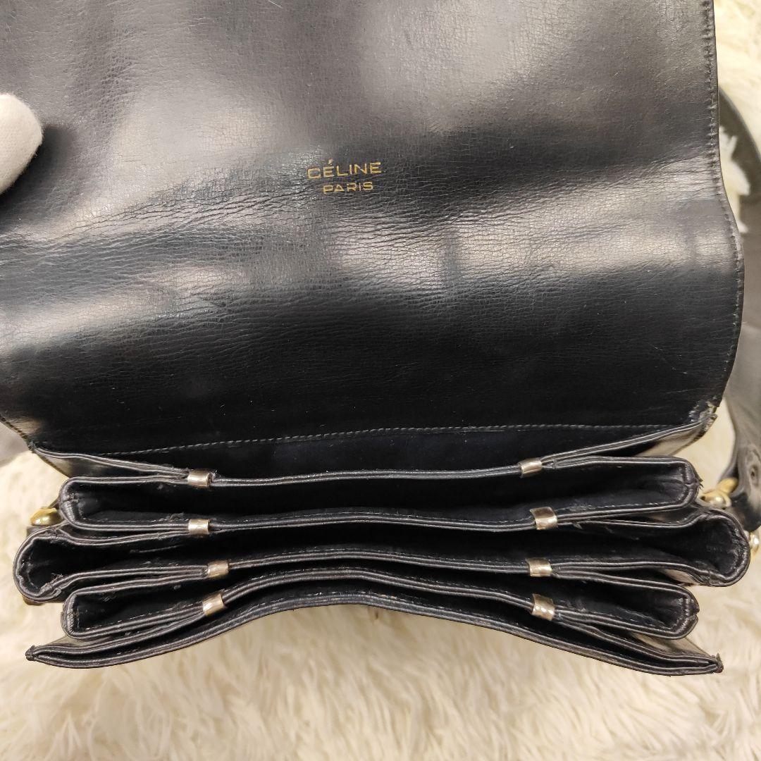 本日限定価格　セリーヌ　ハンドバッグ　ワンショルダー　Cマカダム　馬車　4室