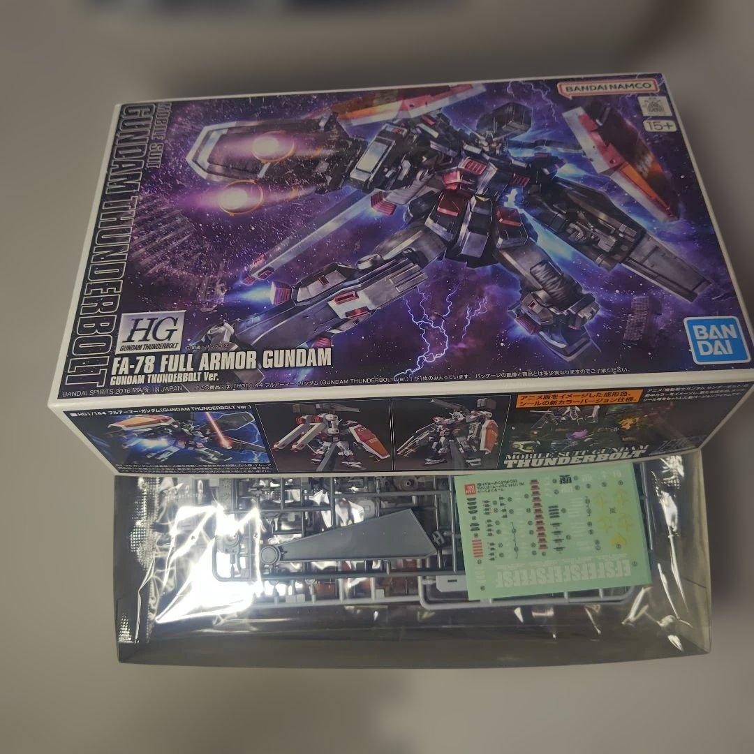 ガンプラ HG 1/144 フルアーマーガンダム&サイコザク(サンダーボルト）